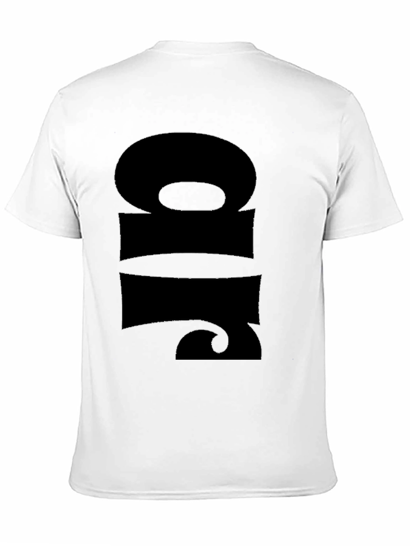 Black Bold Graphic Print Black T-Shirt view 11