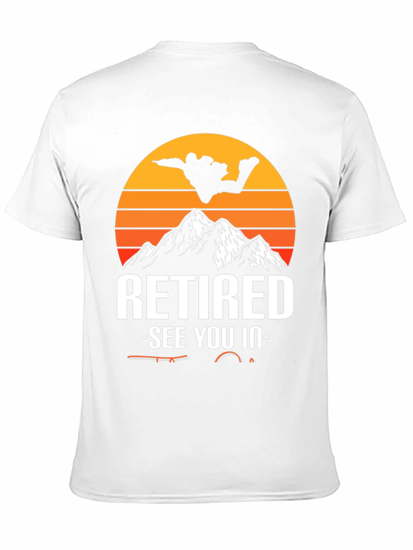 Black Retired Fishing Graphic T-Shirt view 11