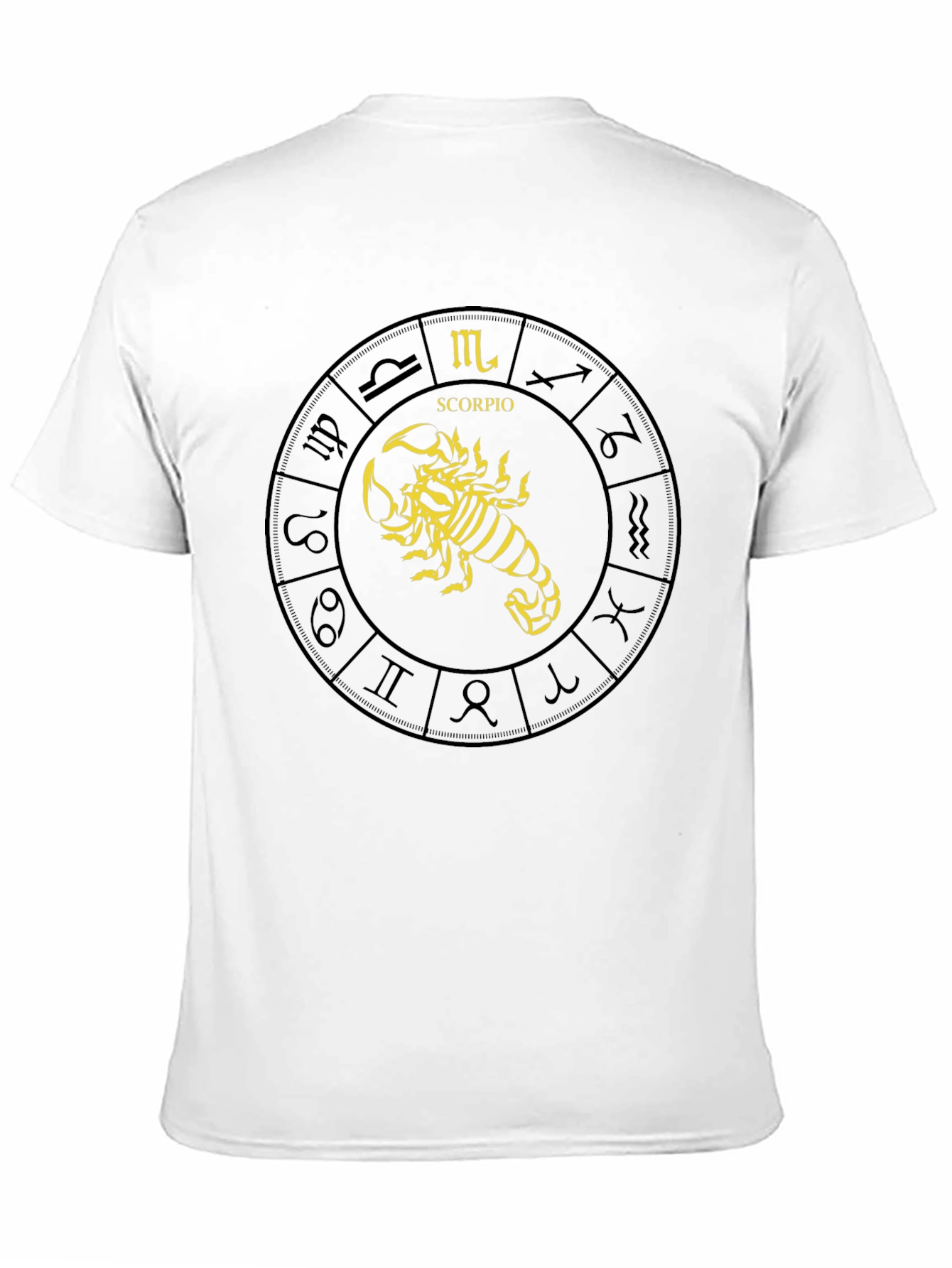 Black Scorpio Zodiac Sign T-Shirt view 11