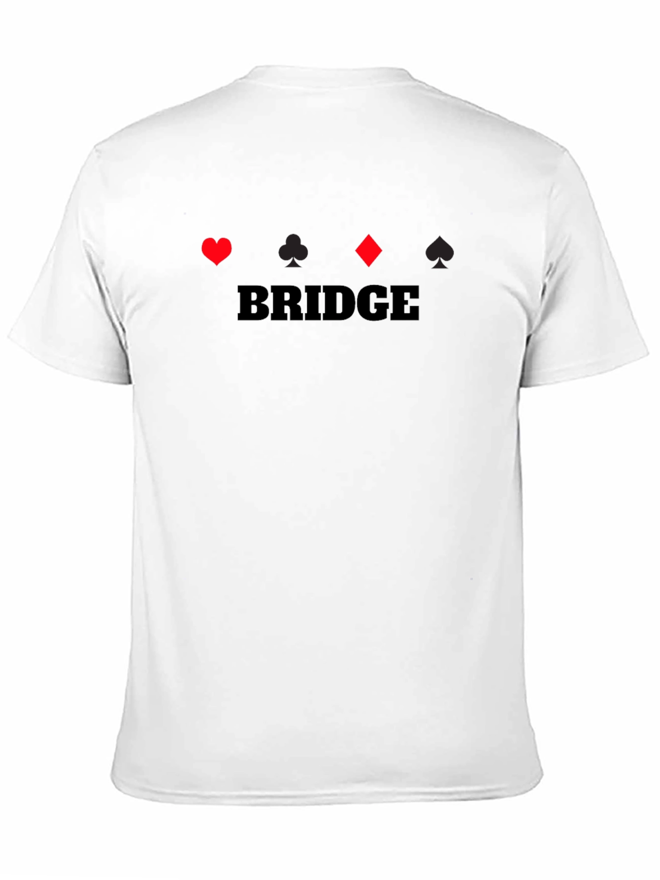 Black Bridge Card Game Graphic T-Shirt view 11