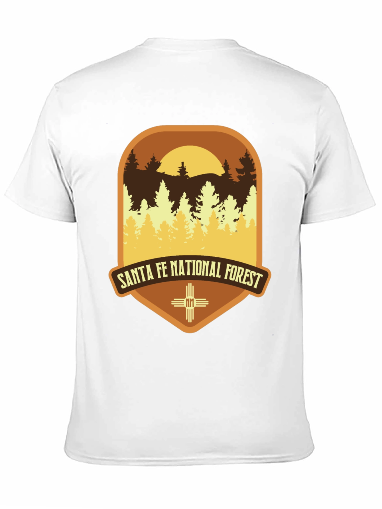 Black Santa Fe National Forest Graphic Tee view 11