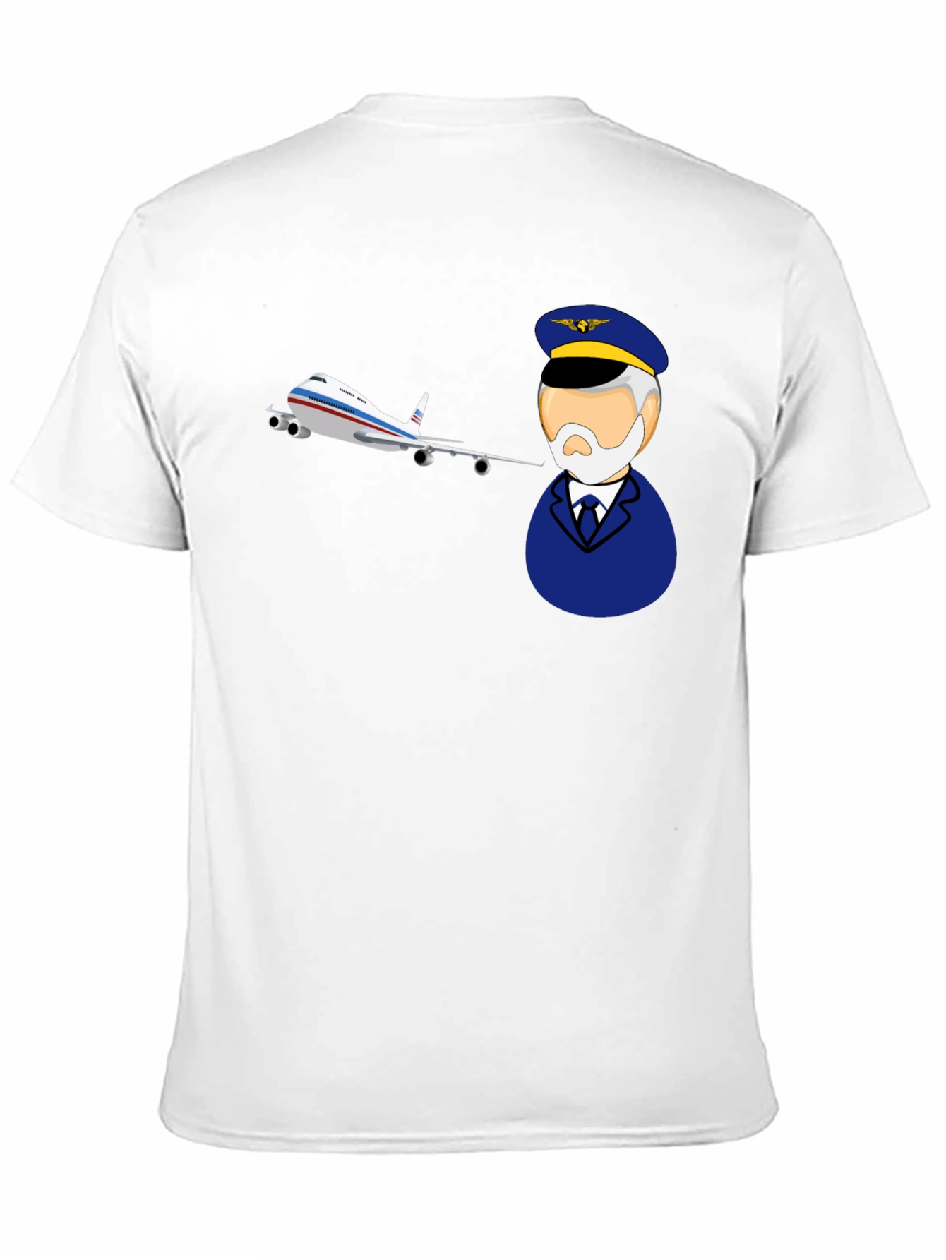 Black Pilot & Plane Graphic Tee - Aviation T-Shirt view 11