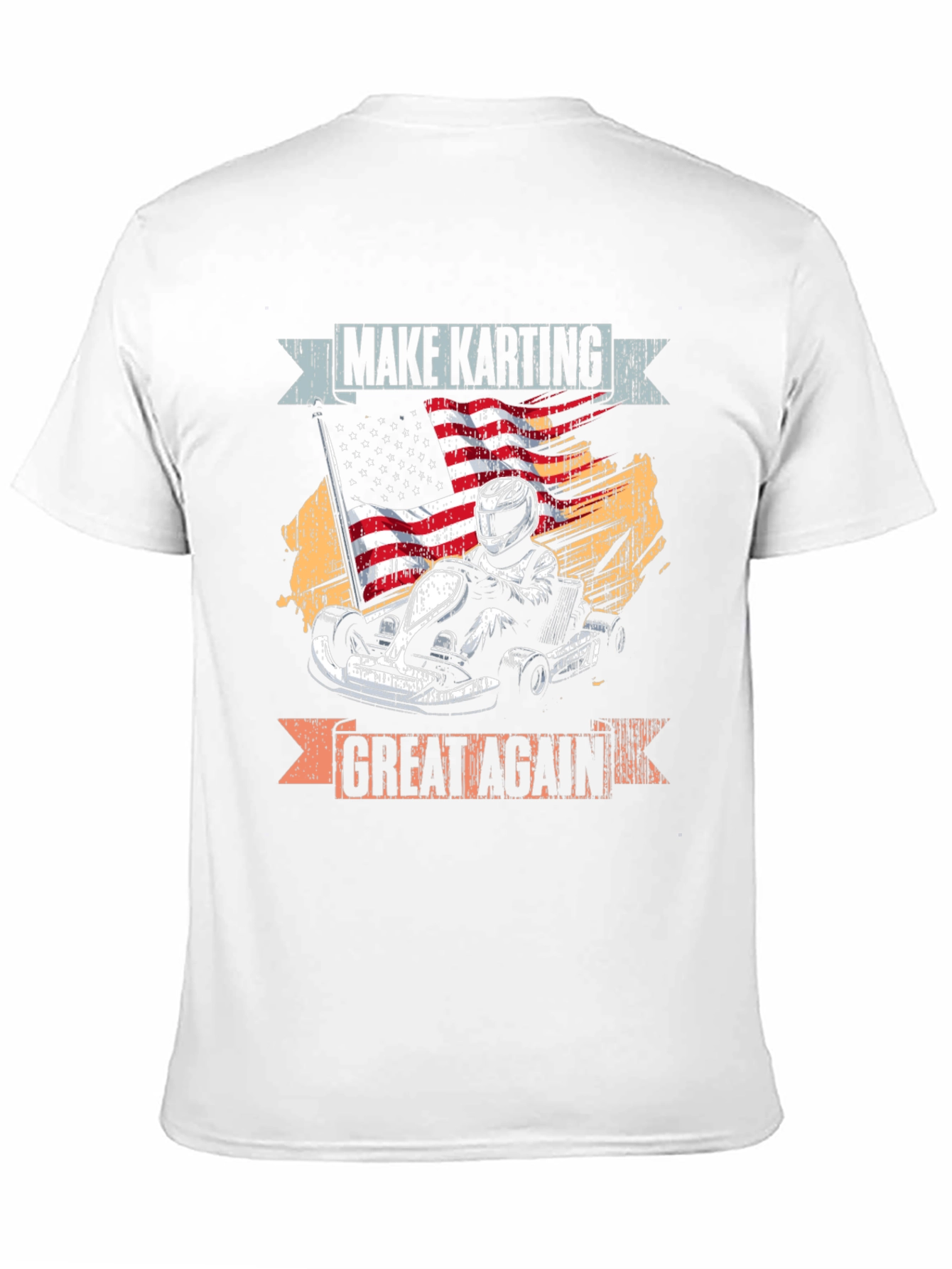 Black Make Karting Great Again Graphic Tee view 11