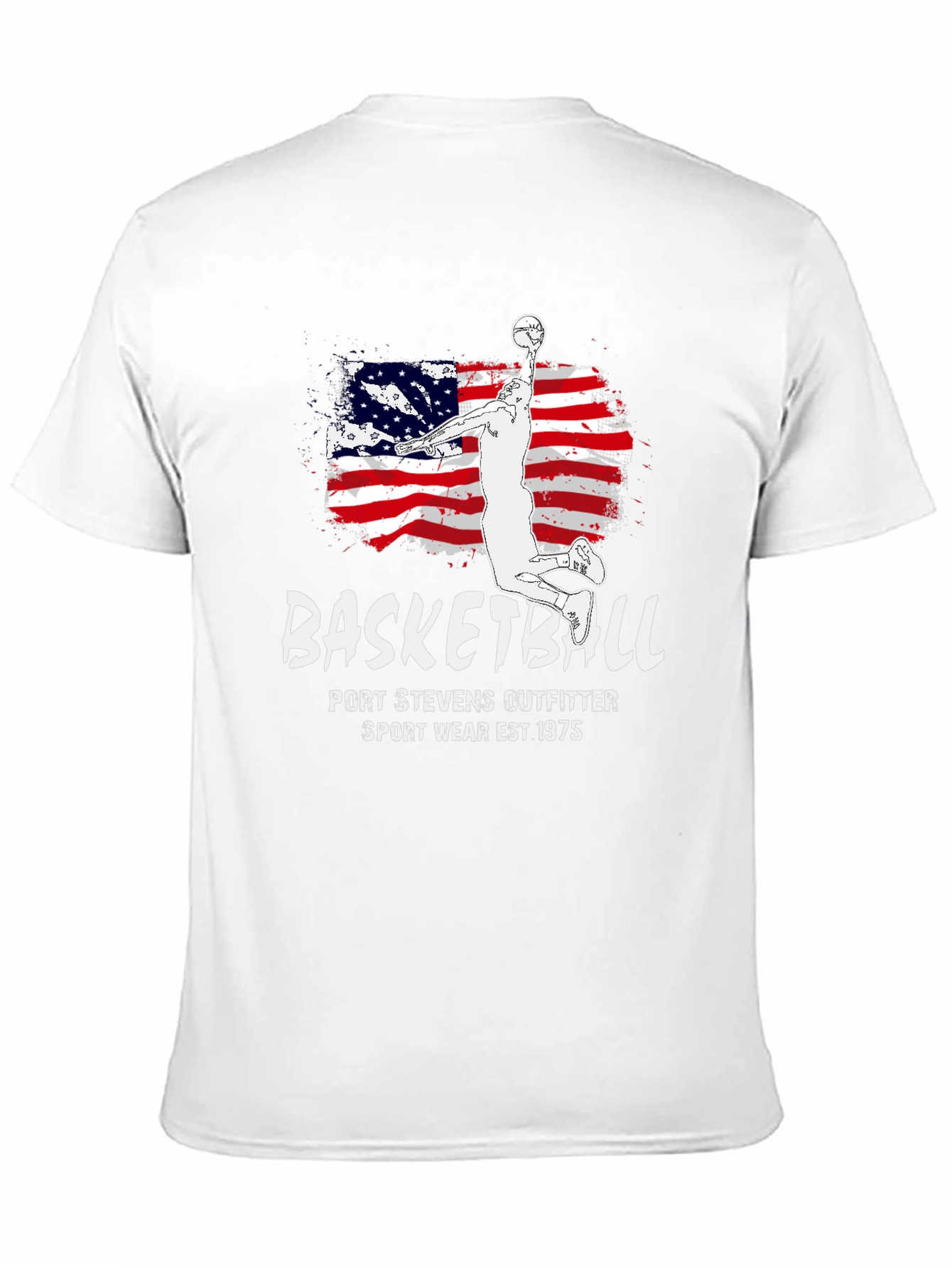 Black Basketball USA Flag Graphic Tee - Port Stevens Outfitters view 11