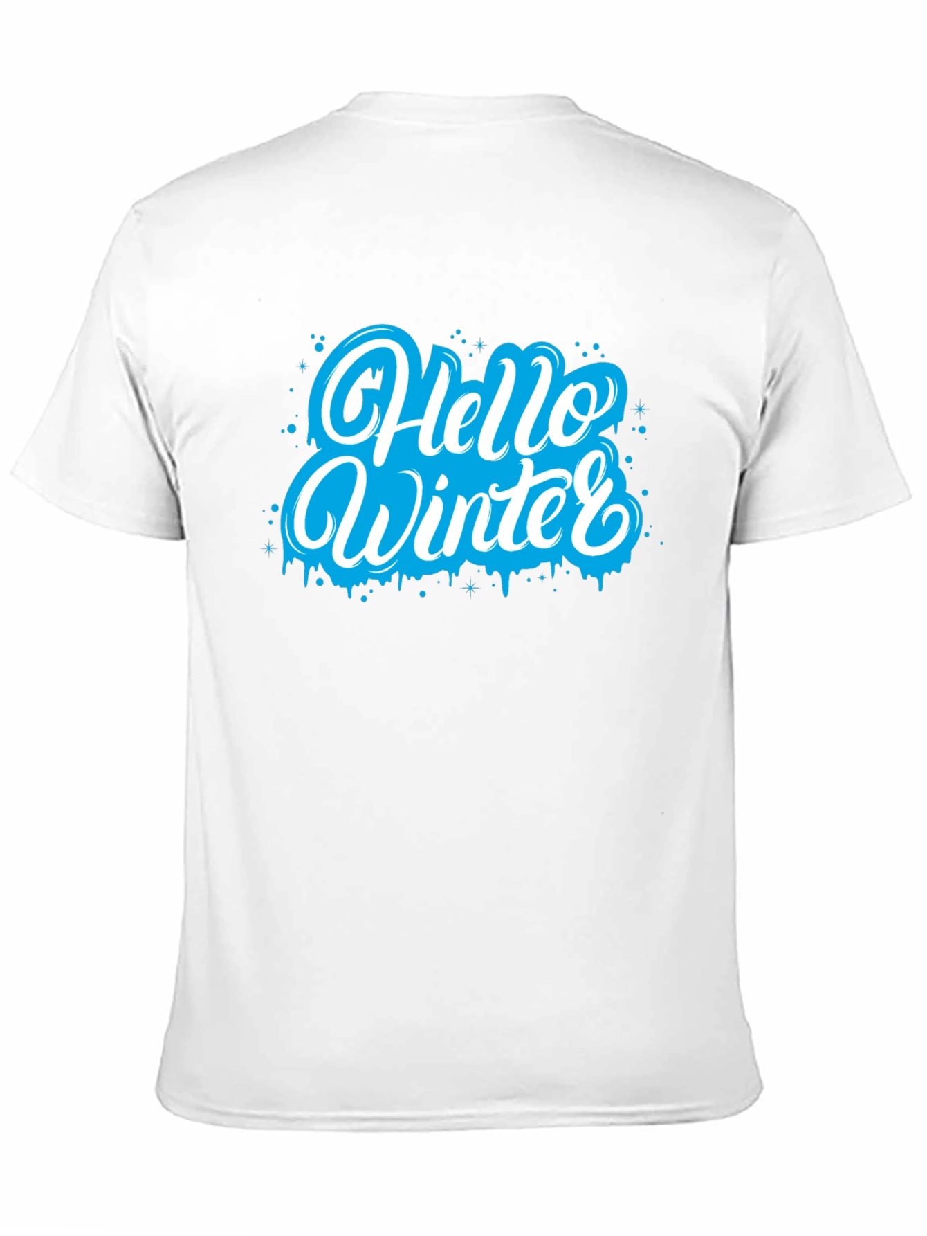 Black Hello Winter Graphic Tee - Holiday Season Style view 11