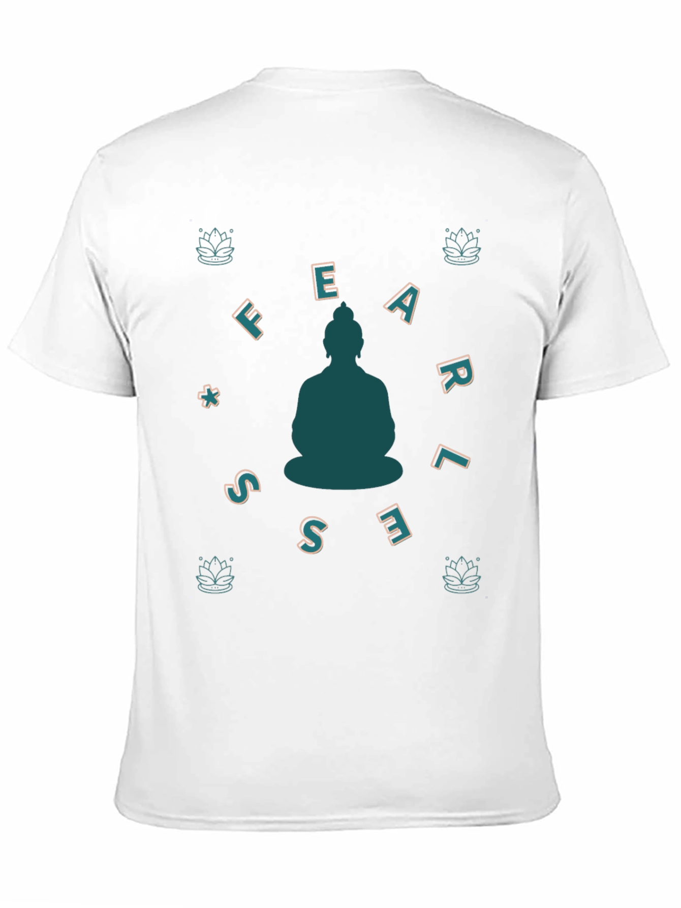 Black Fearless Buddha Graphic Tee view 11