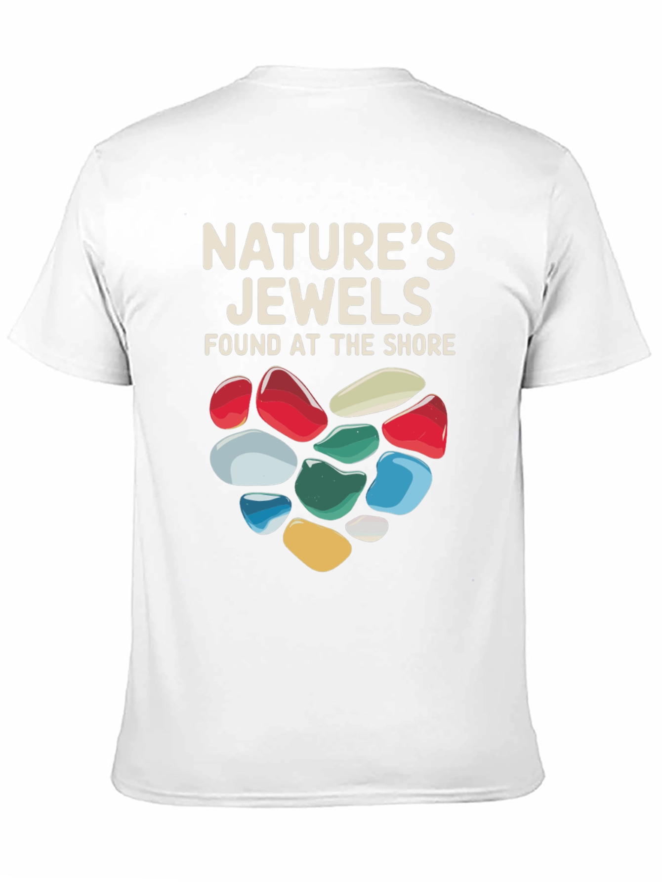 Black Nature's Jewels T-Shirt - Found at the Shore view 11