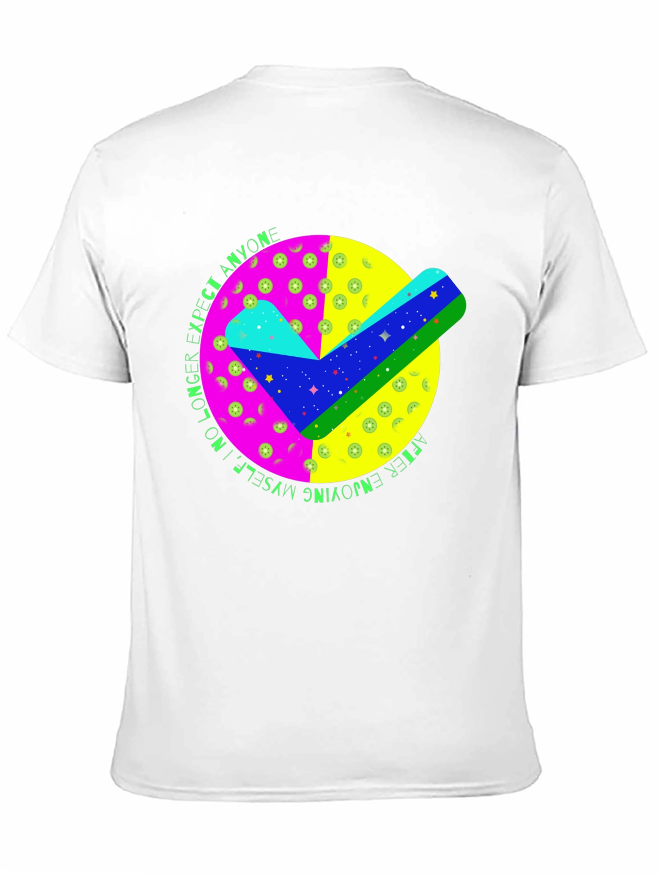 Black Colorful Check Mark Graphic T-Shirt view 11