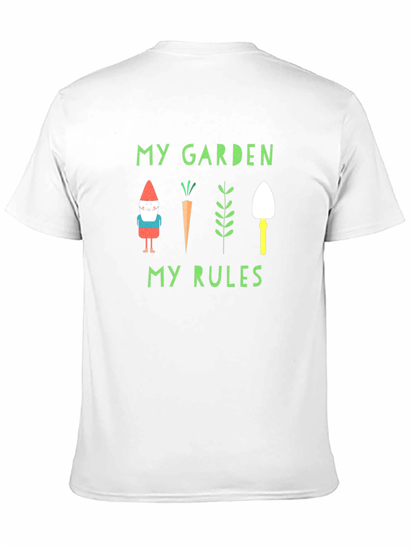 Black My Garden My Rules Graphic Tee view 11