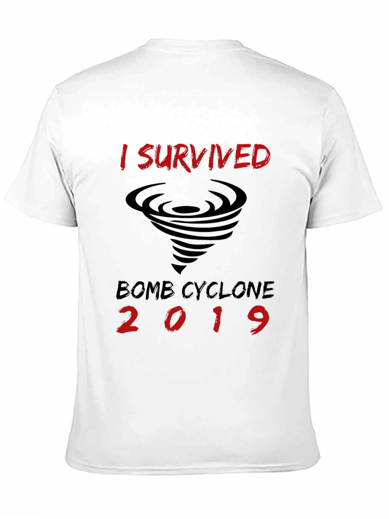 Black I Survived Bomb Cyclone 2019 T-Shirt view 11