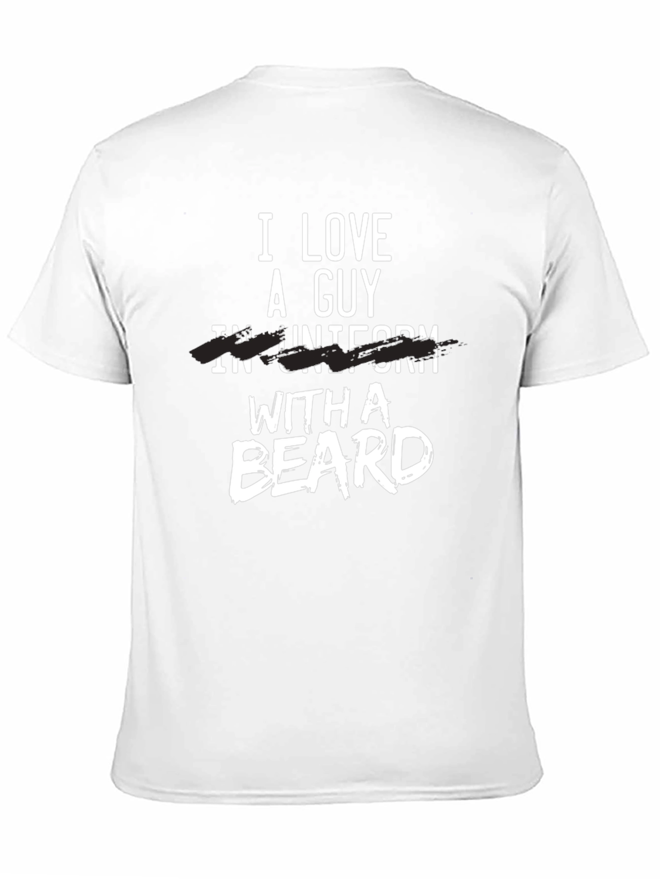 Black I Love A Guy With A Beard T-Shirt view 11