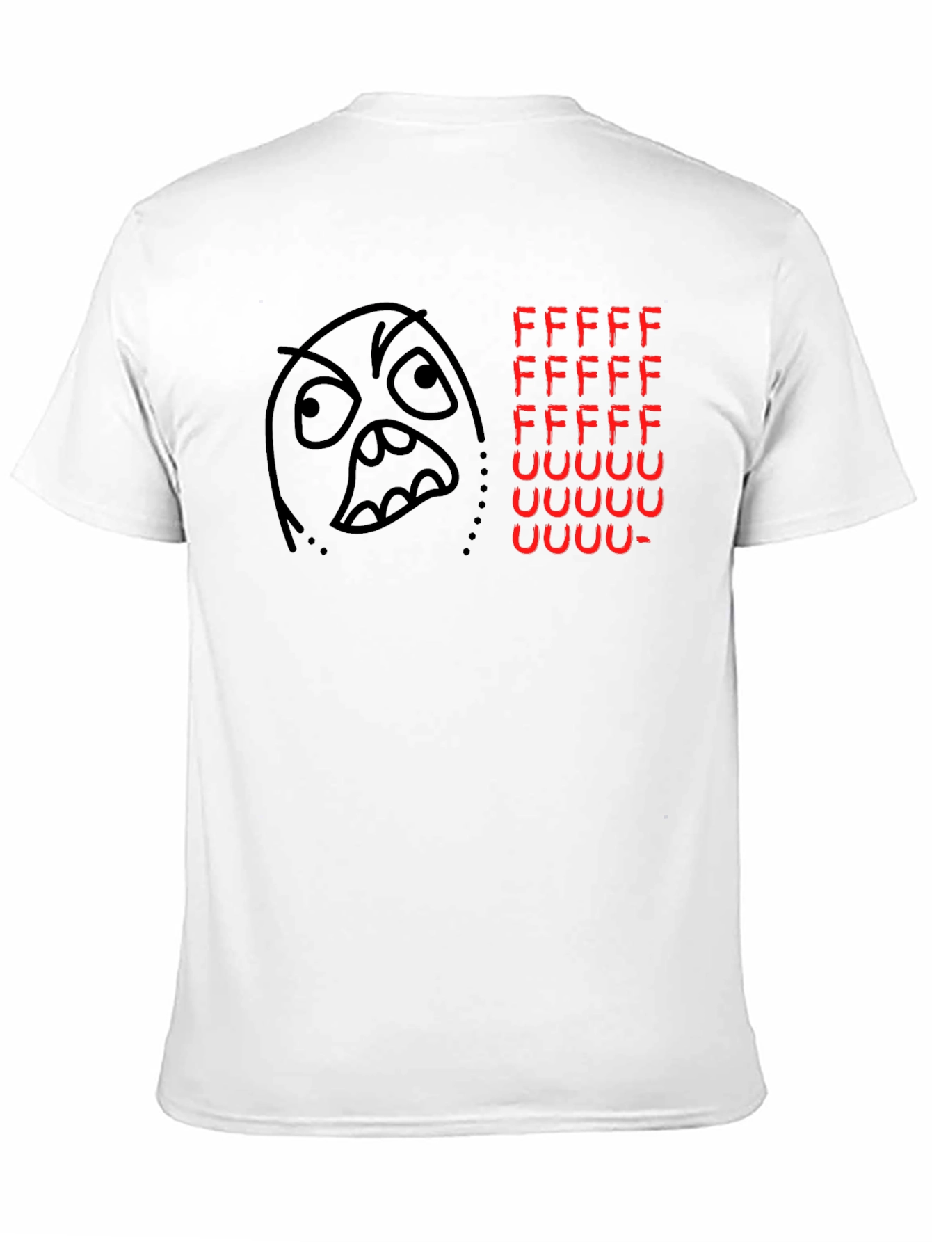 Black Rage Comic Black T-Shirt - FFFFFFFUUUUUU view 11