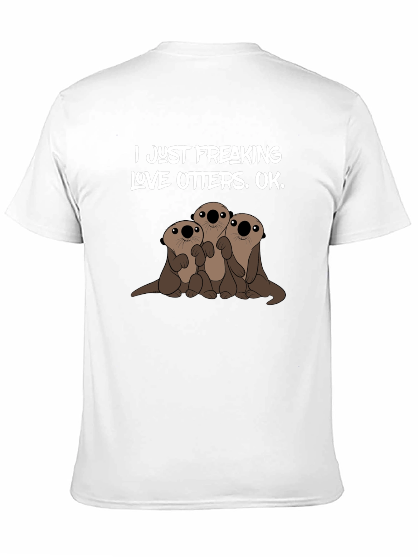 Black I Love Otters Graphic Tee view 11