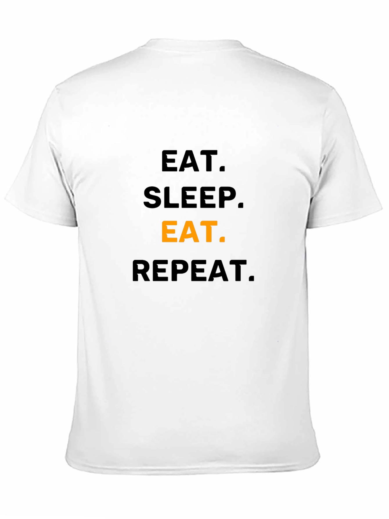 Black Eat, Sleep, Eat, Repeat T-Shirt - Funny Foodie Tee view 11