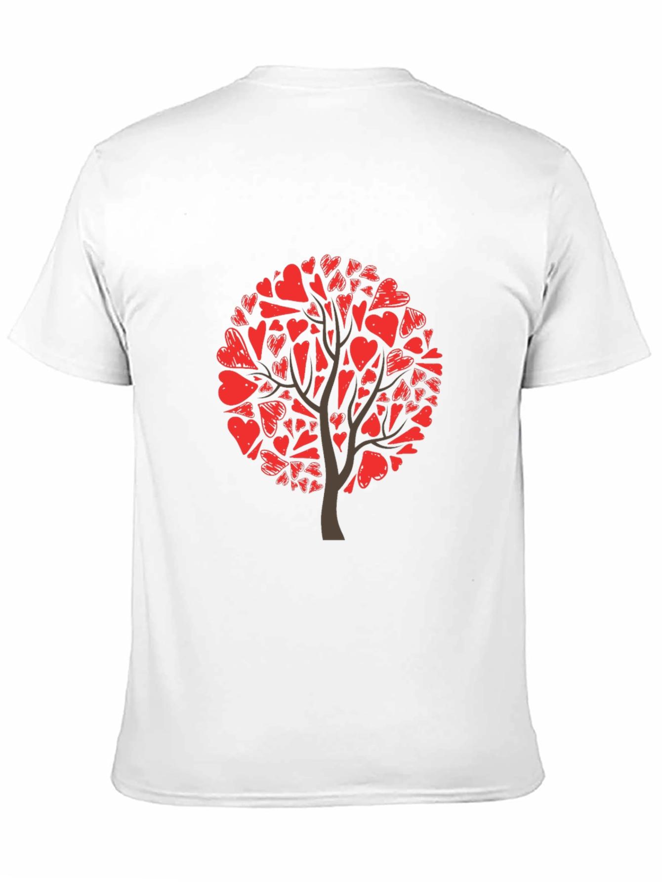 Black Heart Tree Graphic Tee - Black Cotton Blend view 11