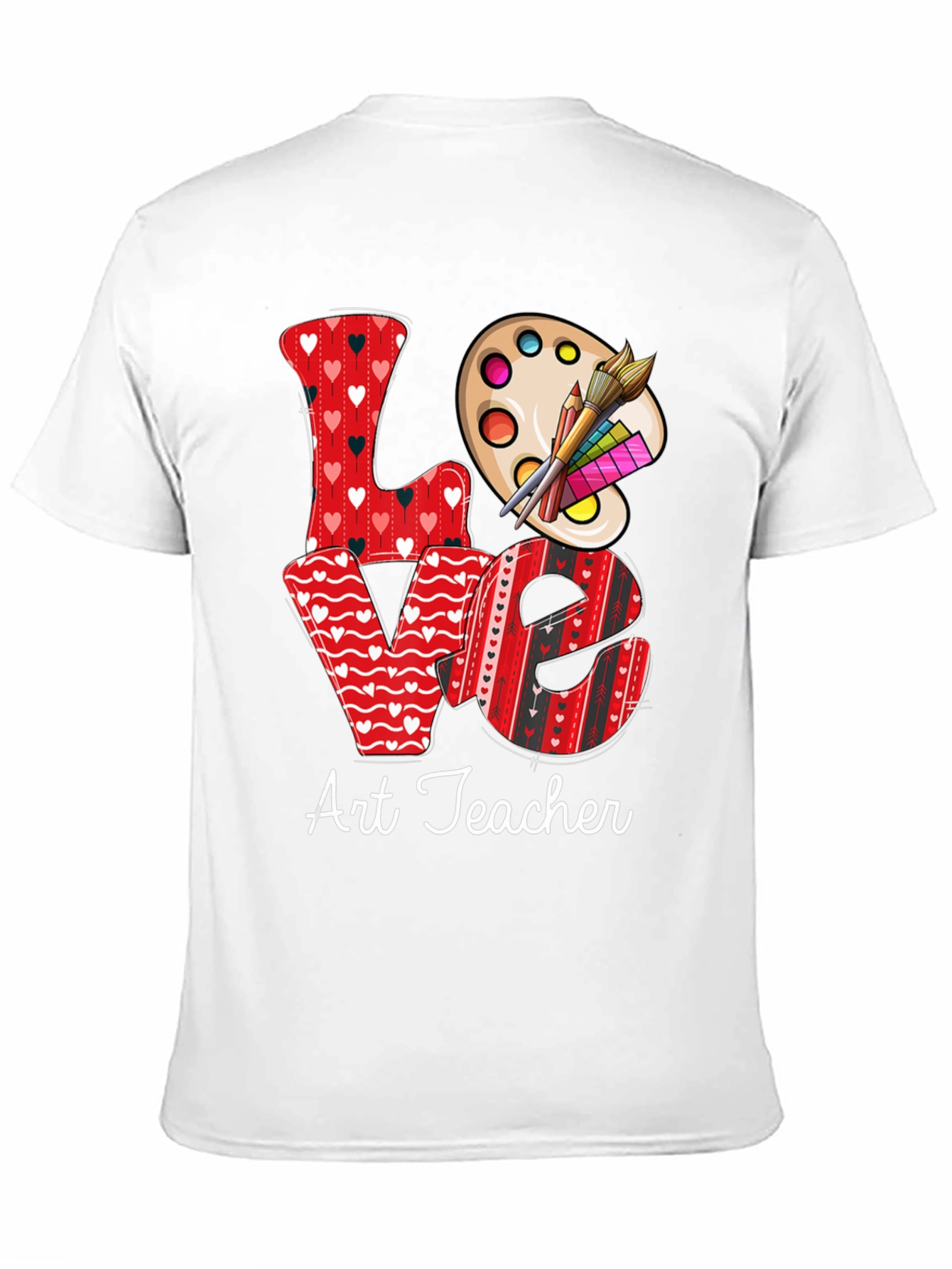 Black Love Art Teacher Graphic Tee view 11