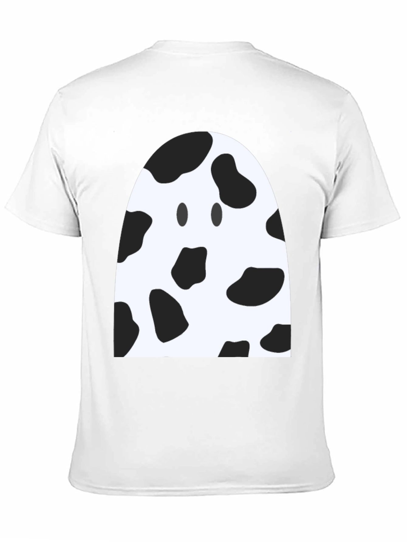 Black Cow Print Ghost T-Shirt view 11