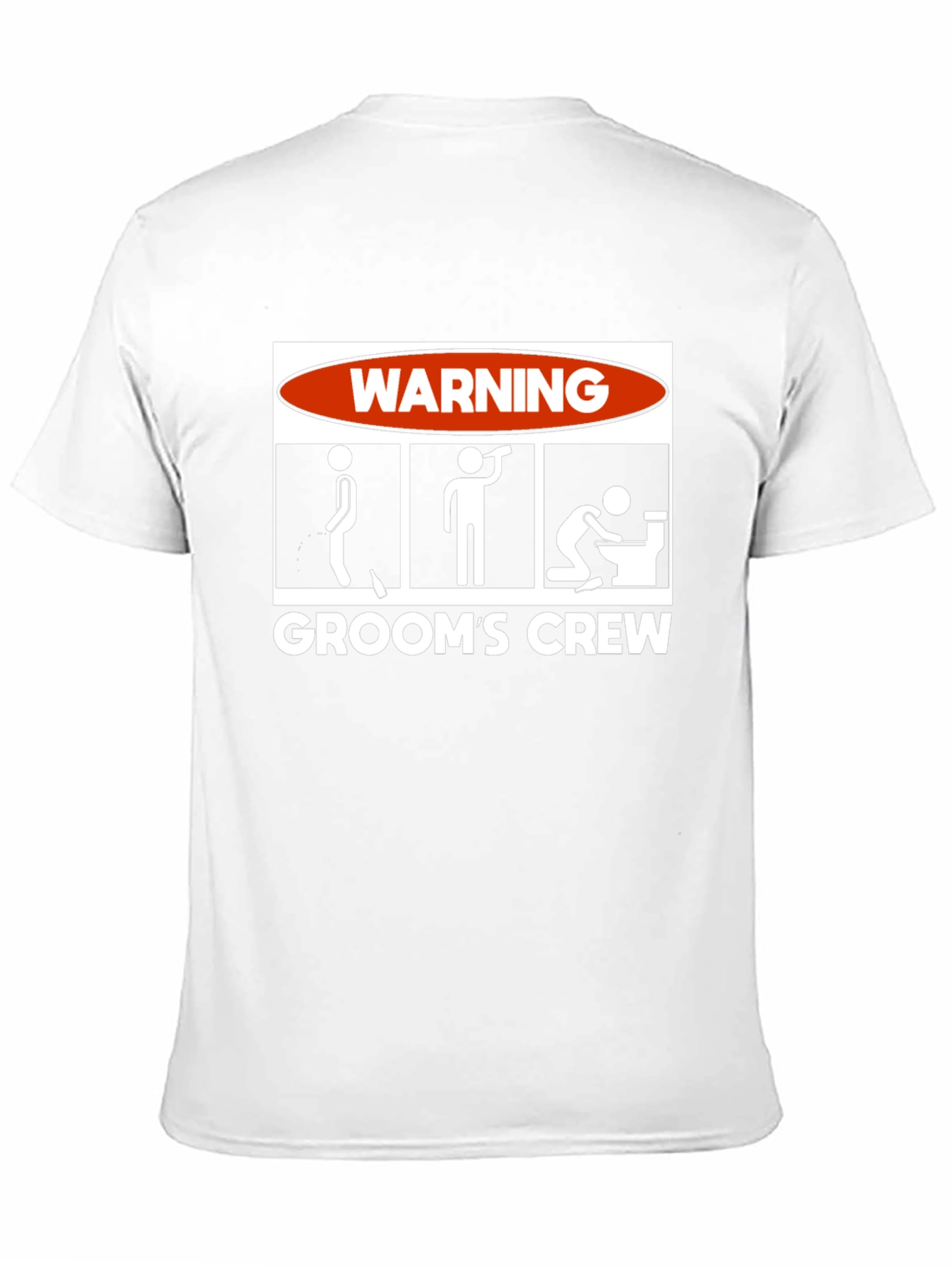 Black Groom's Crew Warning Graphic Novelty T-Shirt view 11