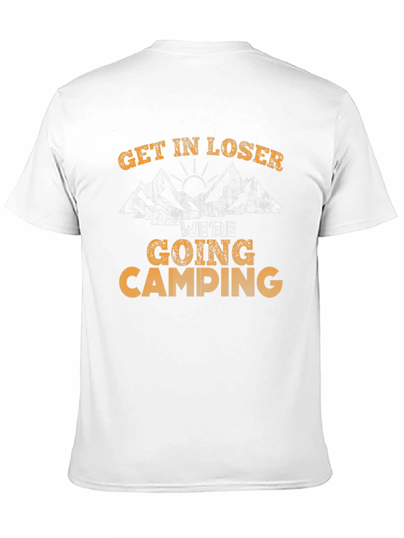 Black Get In Loser We're Going Camping Graphic T-Shirt view 11