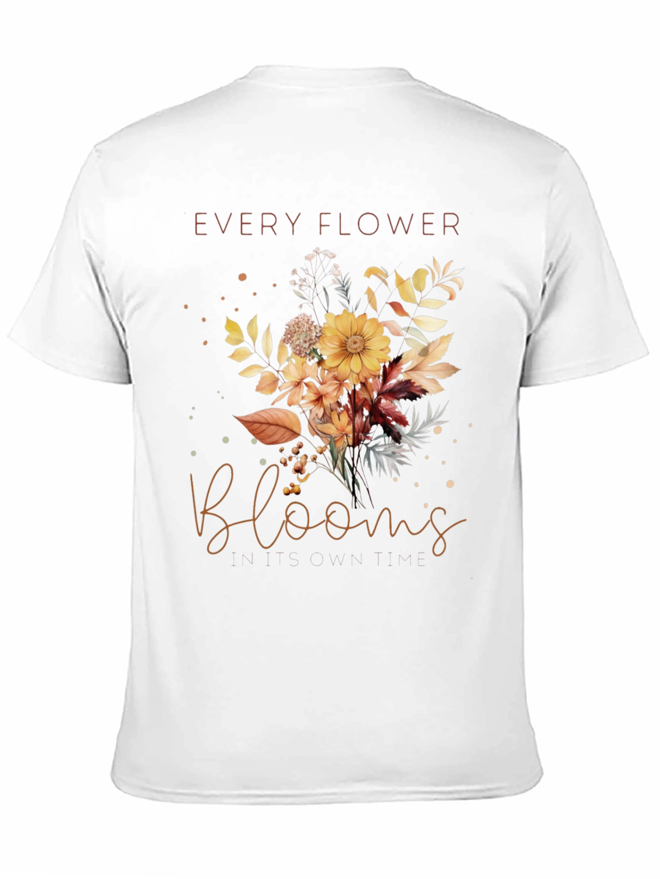 Black Every Flower Blooms T-Shirt - Floral Graphic Tee view 11
