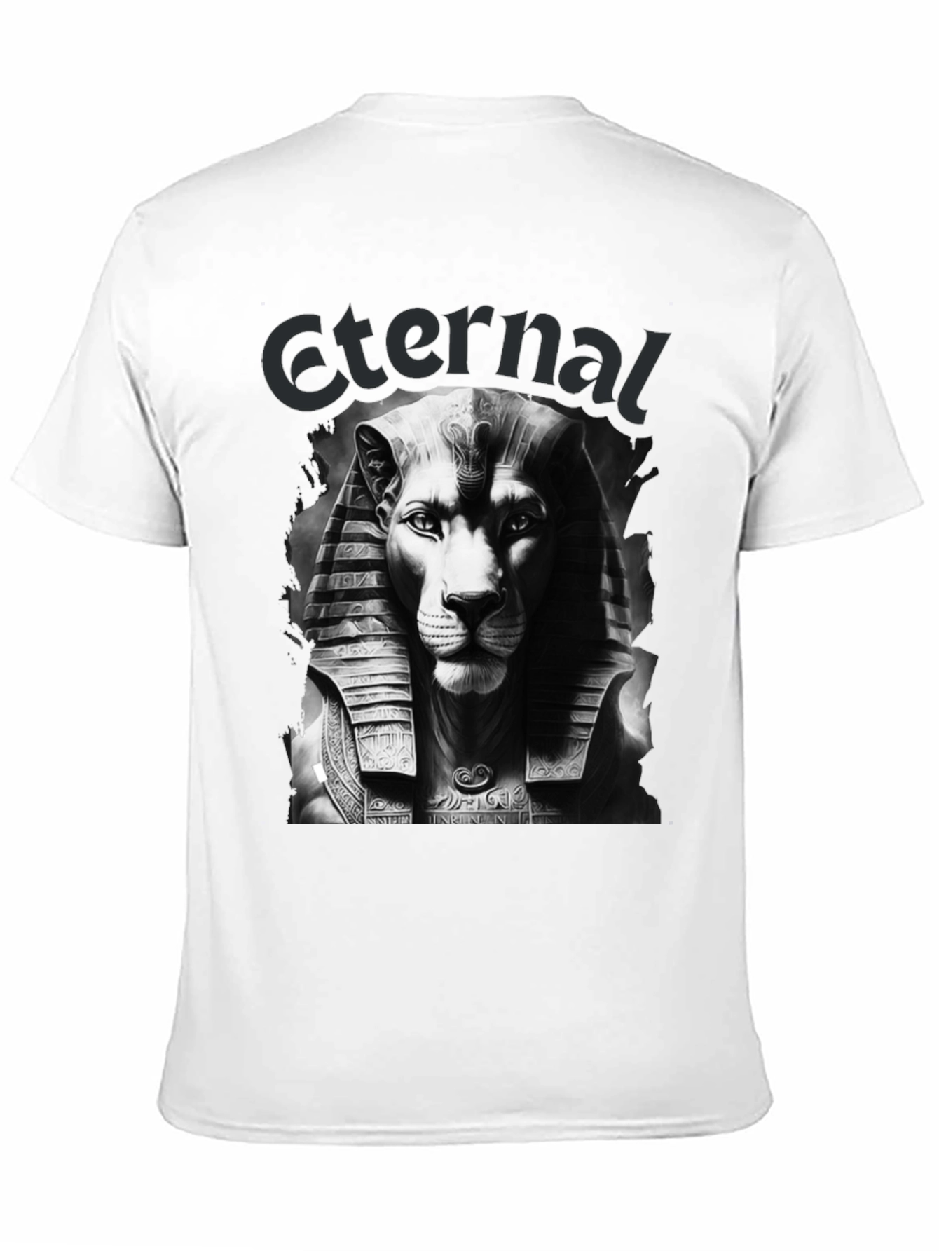 Black Eternal Lion Pharaoh Black Graphic Tee view 11