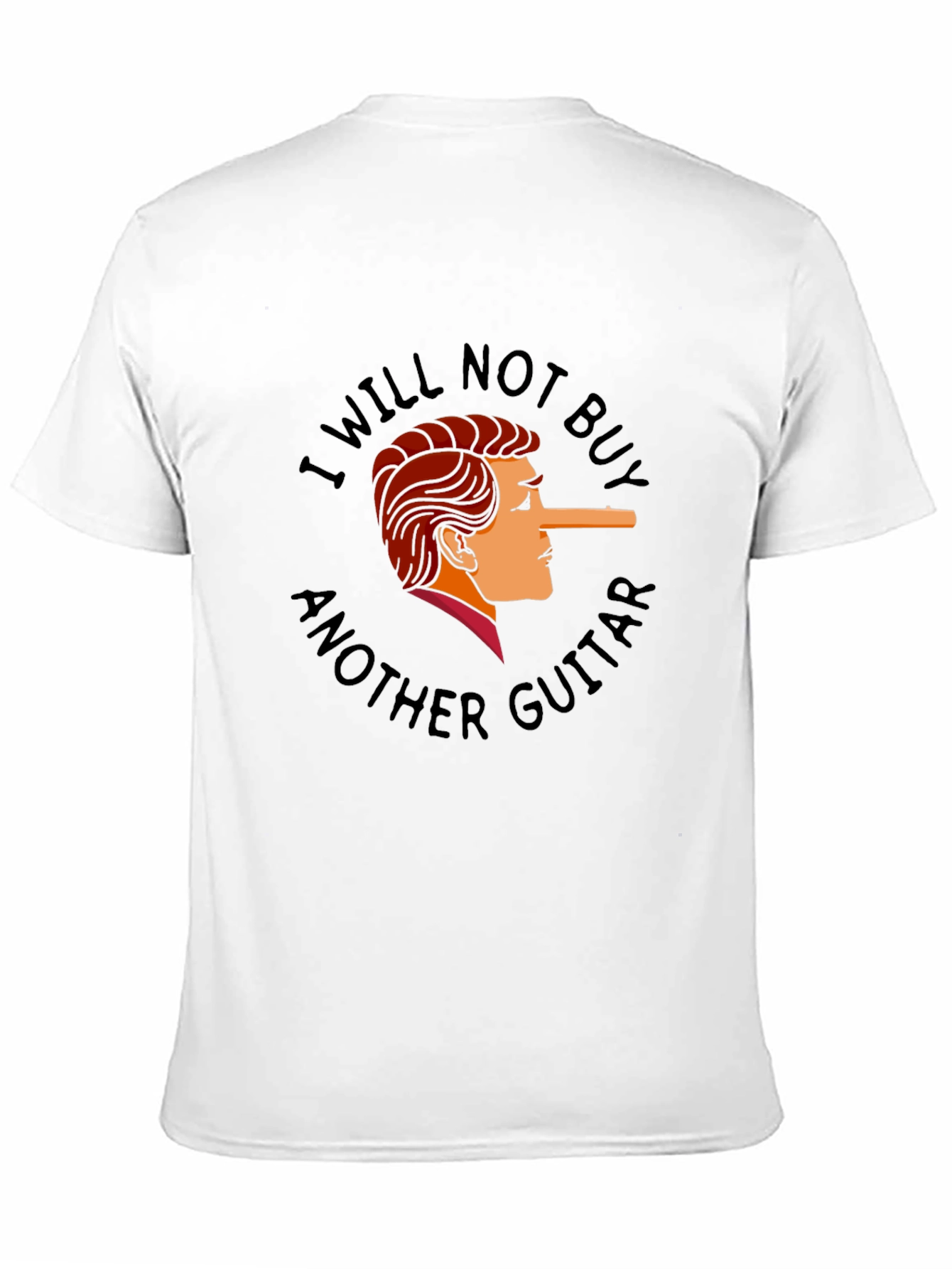 Black I Will Not Buy Another Guitar Funny T-Shirt view 11