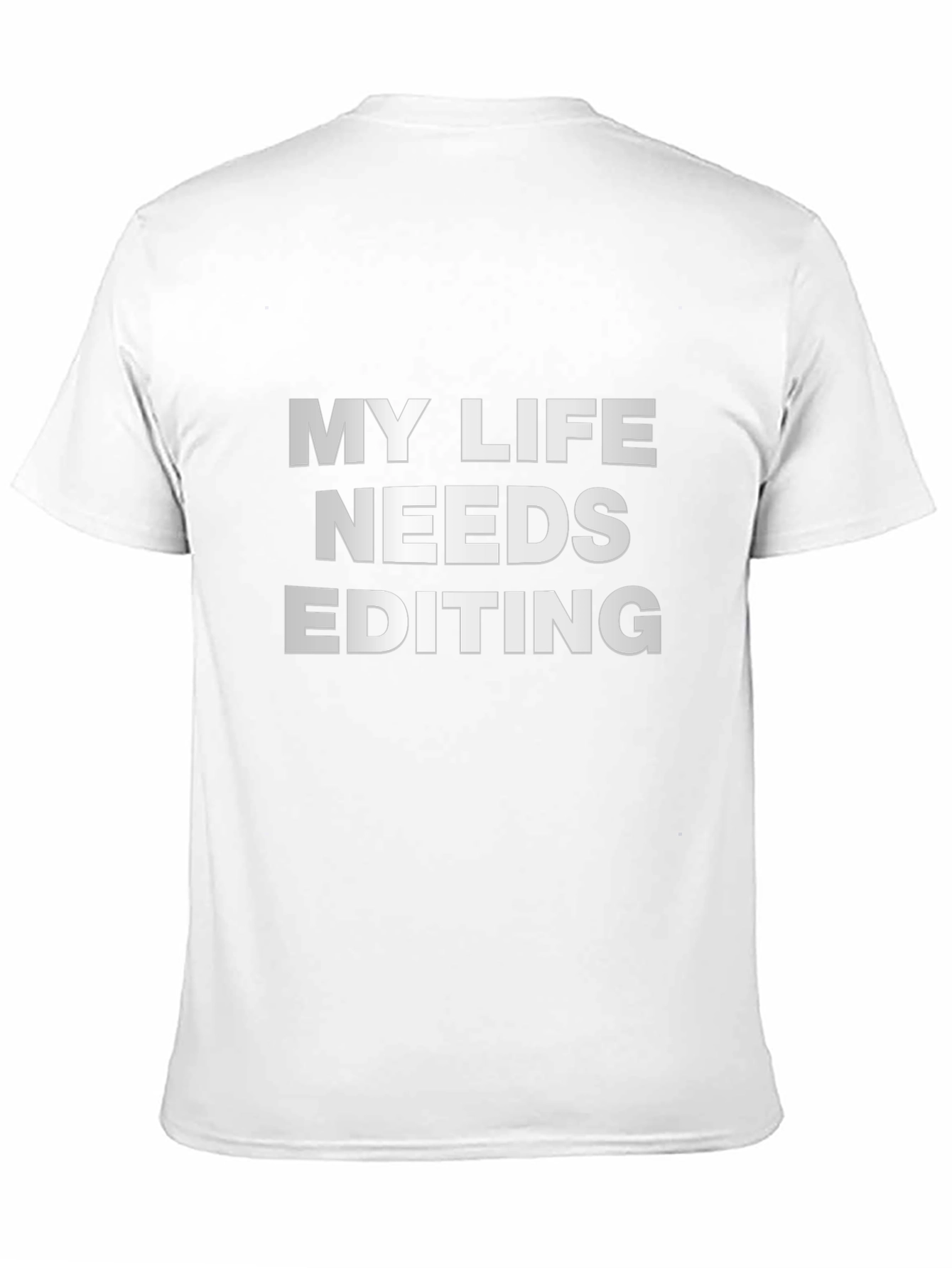 Black My Life Needs Editing Black T-Shirt view 11