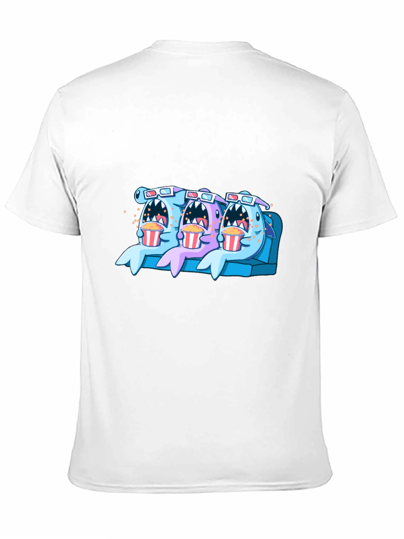 Black Shark Movie Night Graphic Tee view 11