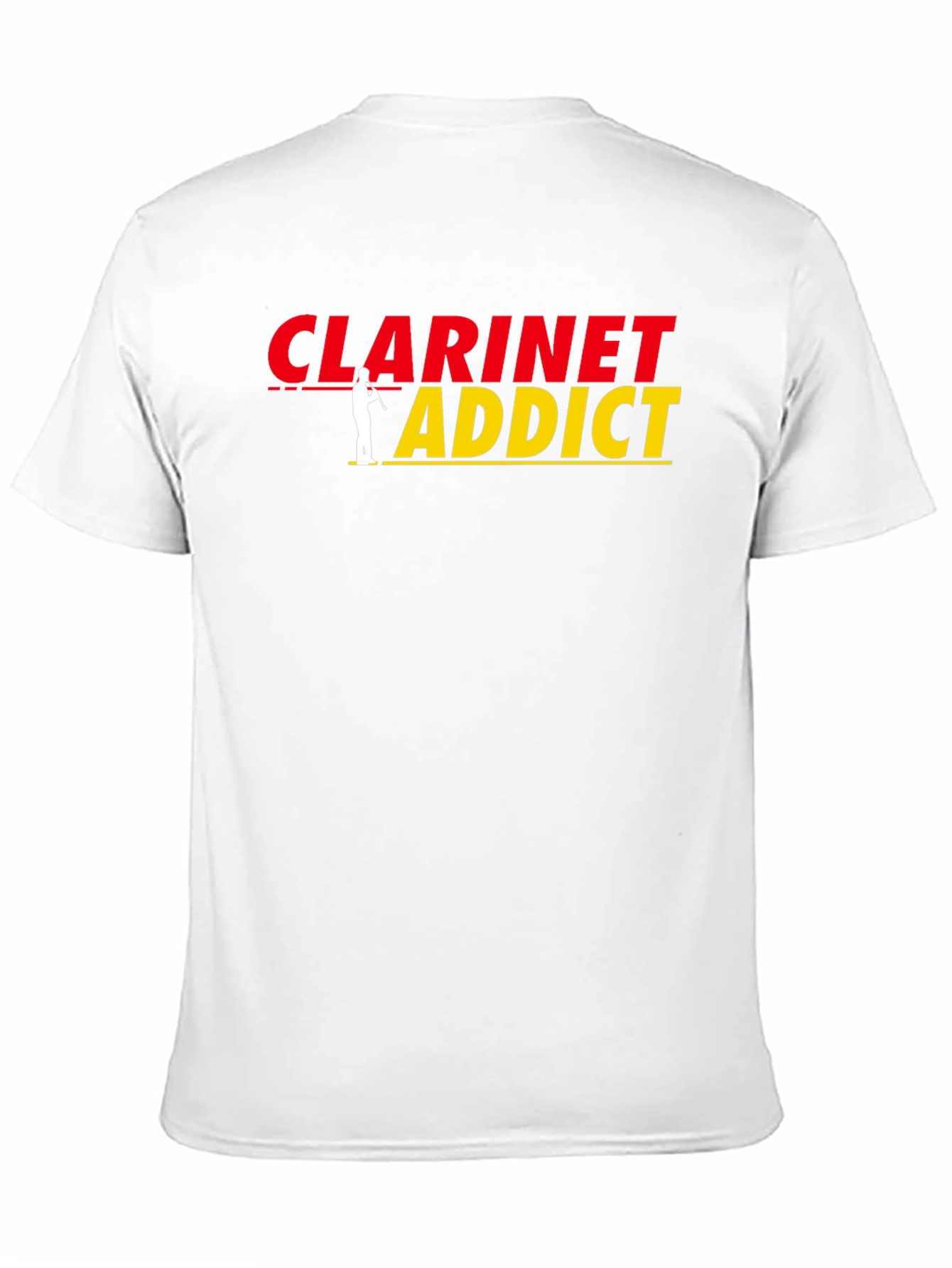 Black Clarinet Addict T-Shirt - Musical Instrument Player Tee view 11