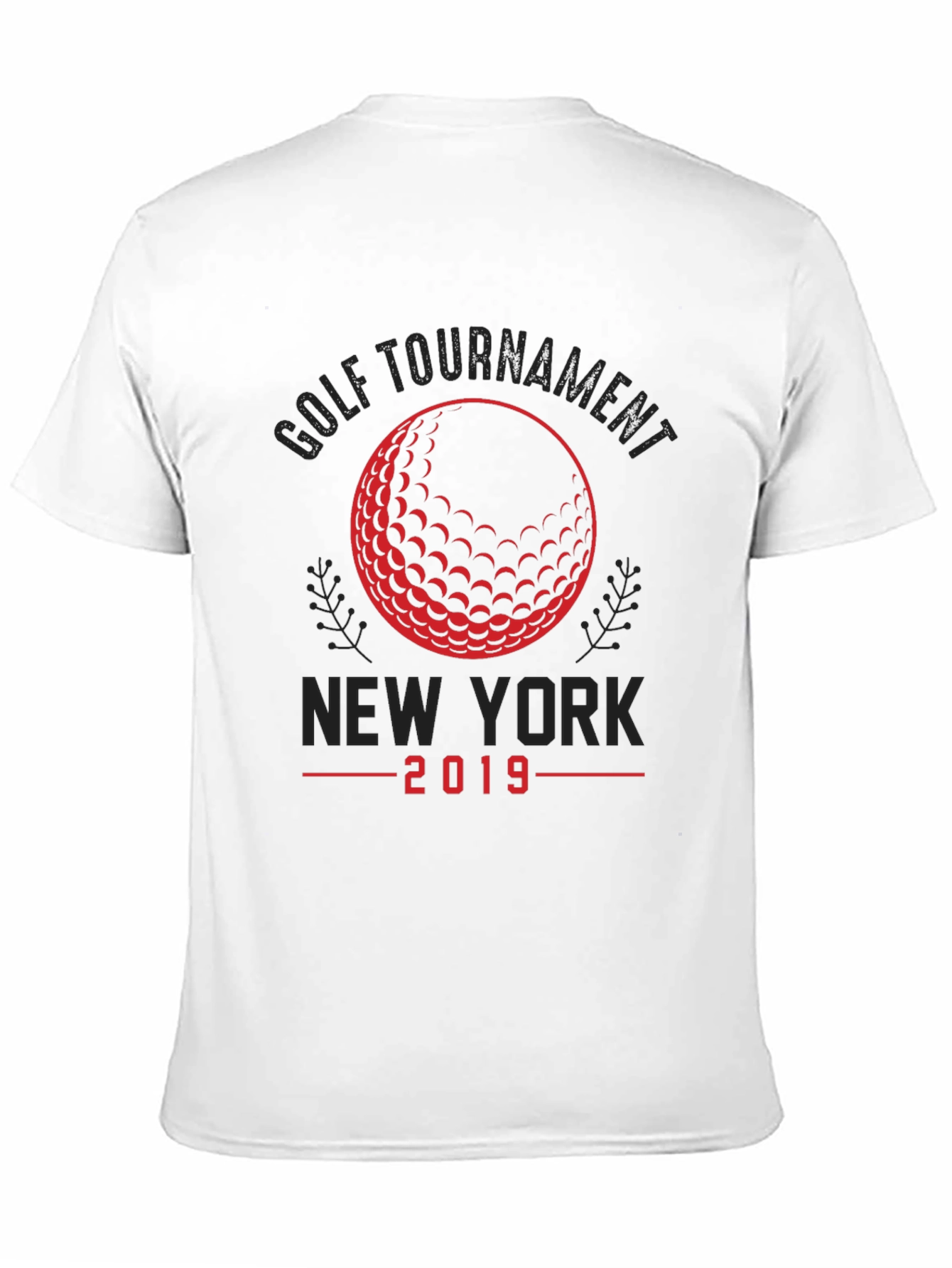Black Golf Tournament New York 2019 Black T-Shirt view 11