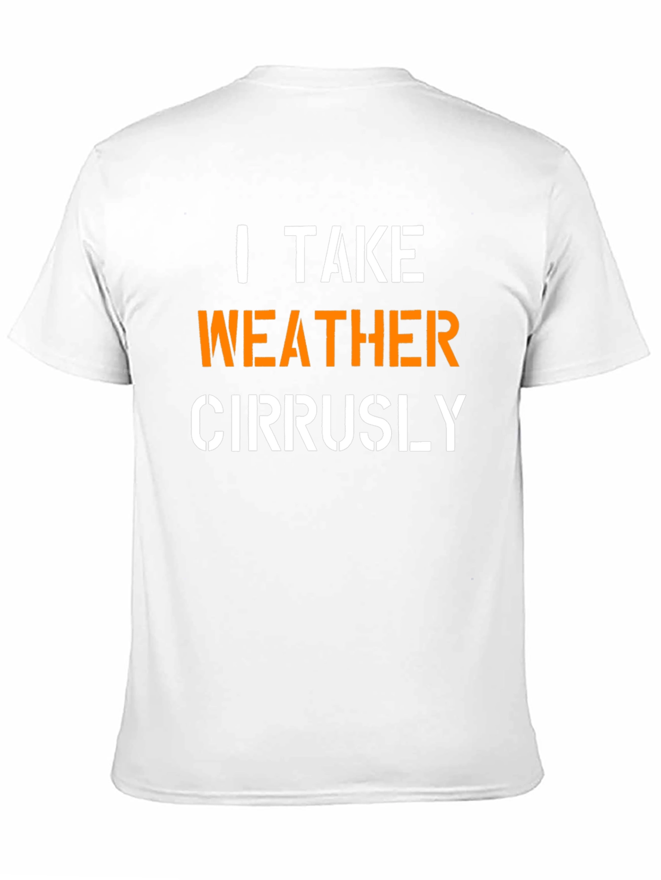 Black Weather Humor Tee - I Take Weather Cirrusly T-Shirt view 11