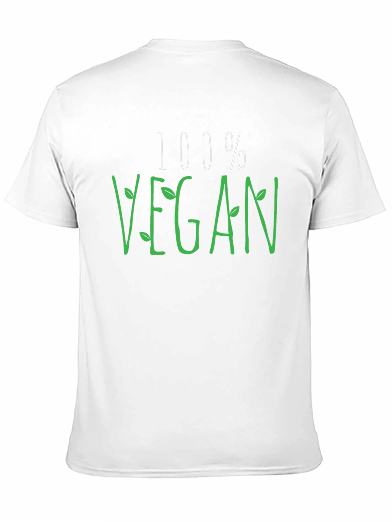 Black 100% Vegan Graphic Tee - Black Casual Shirt view 11