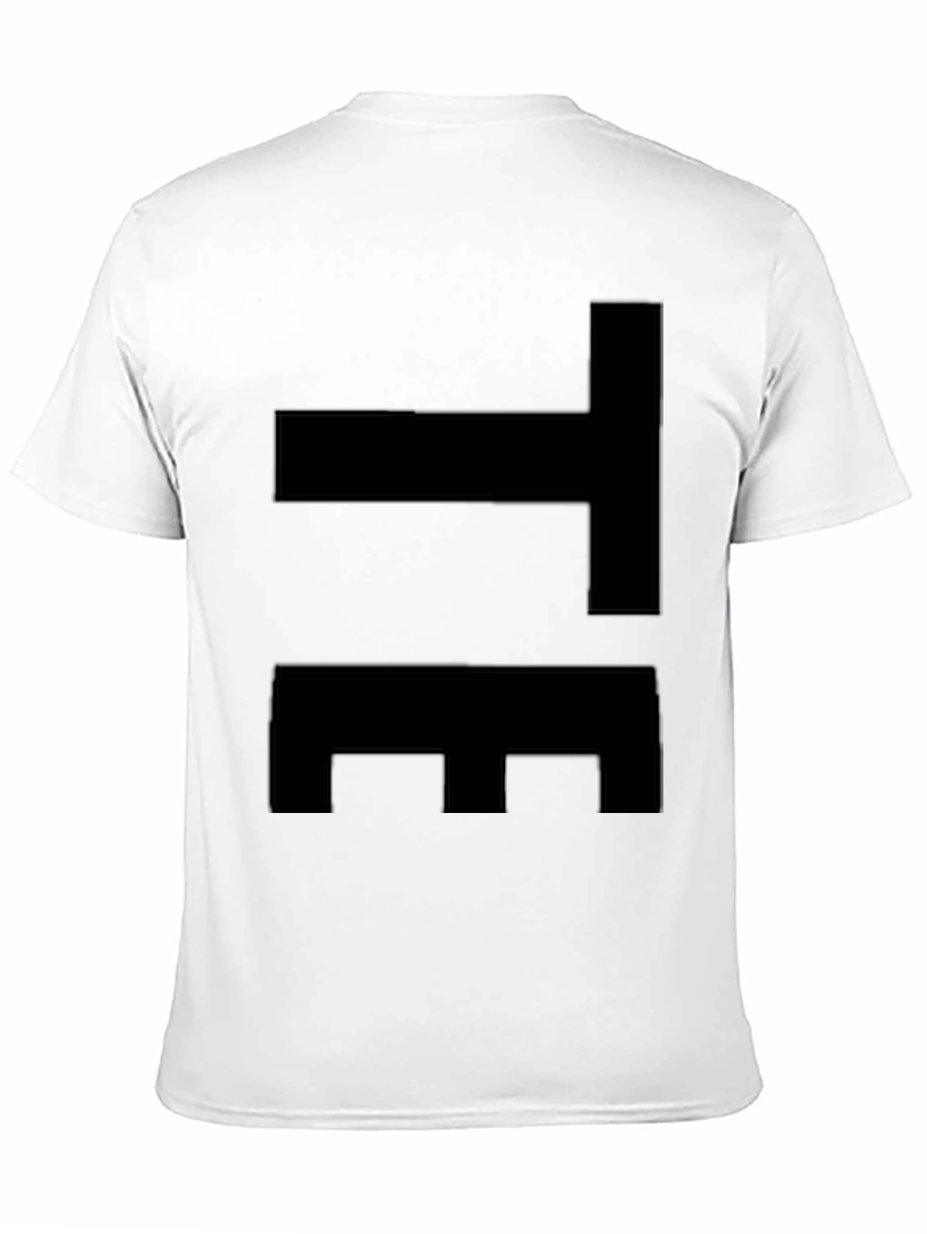 Black Modern Abstract Graphic Tee - Black view 11