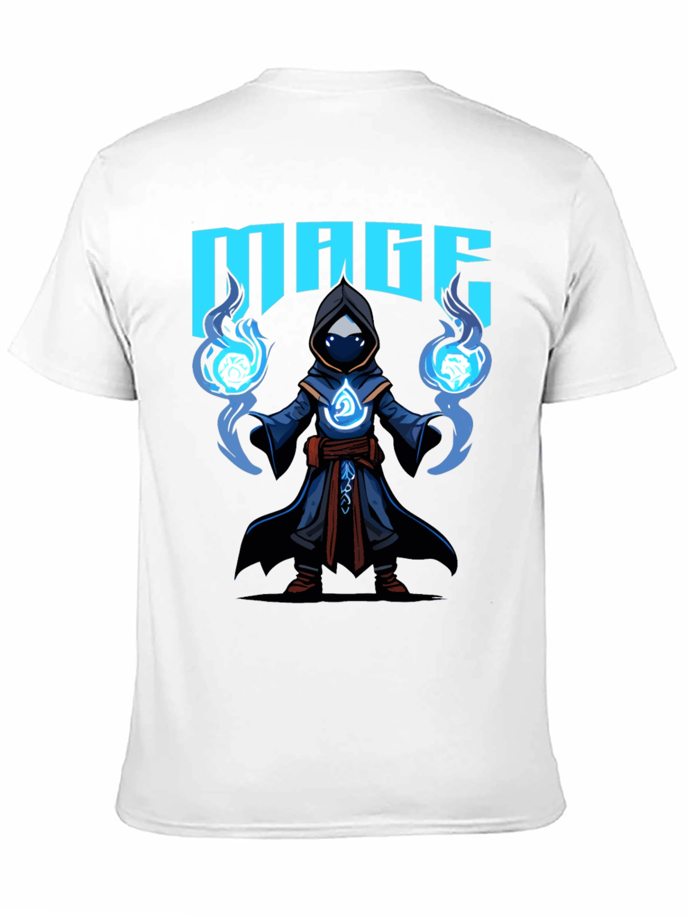 Black Mage Graphic T-Shirt - Black Cotton Tee view 11
