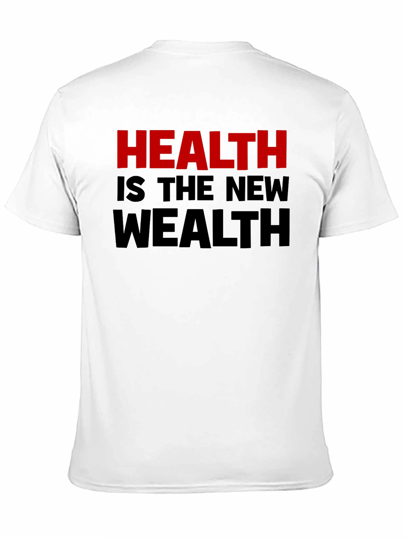 Black Health is the New Wealth Graphic T-Shirt view 11