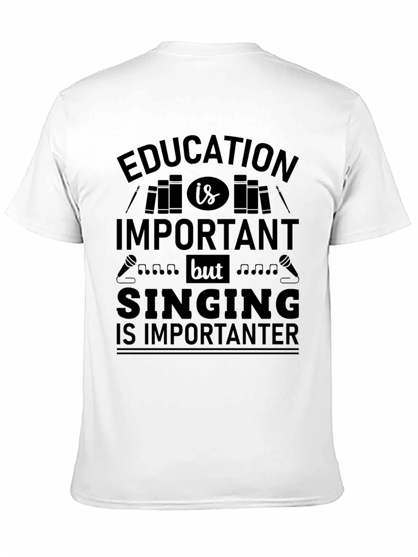 Black Education Singing Humor Graphic Tee view 11