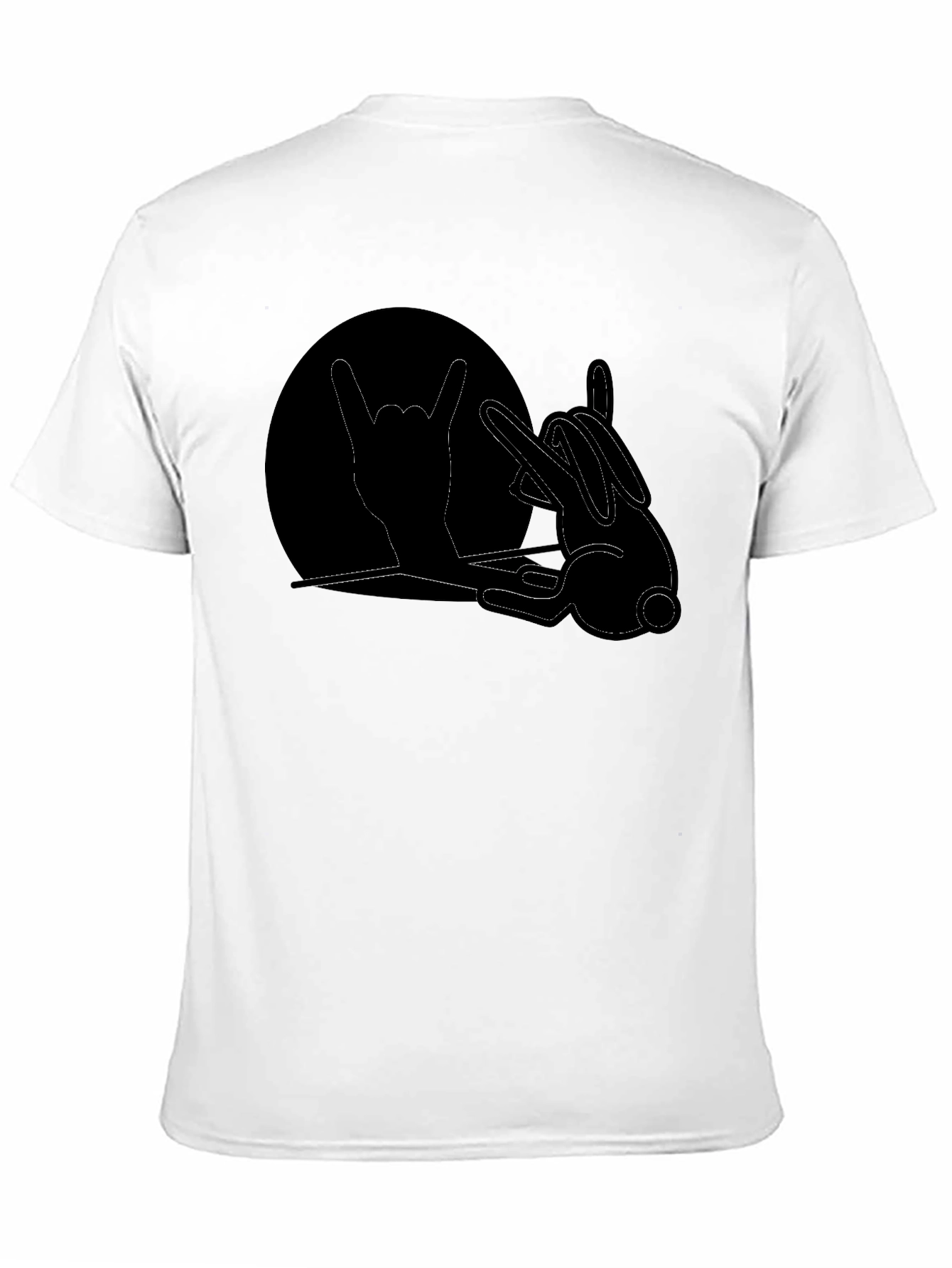 Black Rock On Bunny T-Shirt - Black view 11