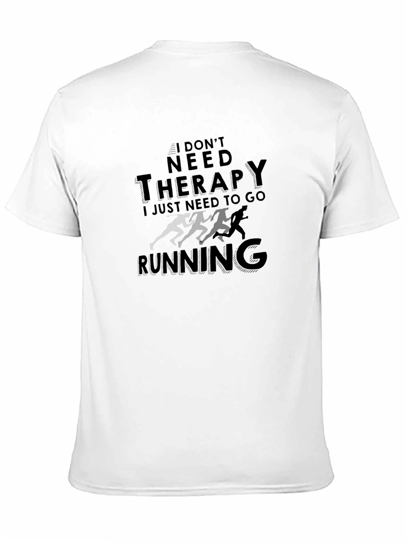 Black Therapy Running Graphic Tee view 11