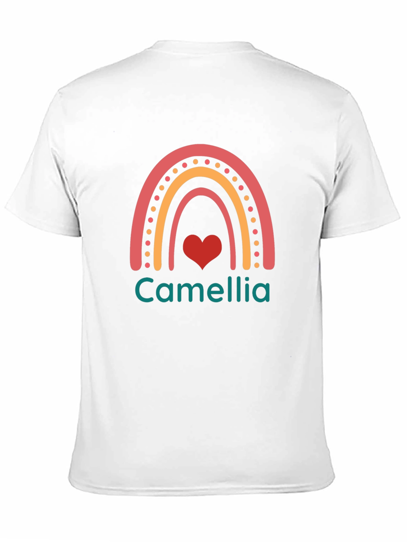 Black Rainbow Camellia Graphic Tee view 11