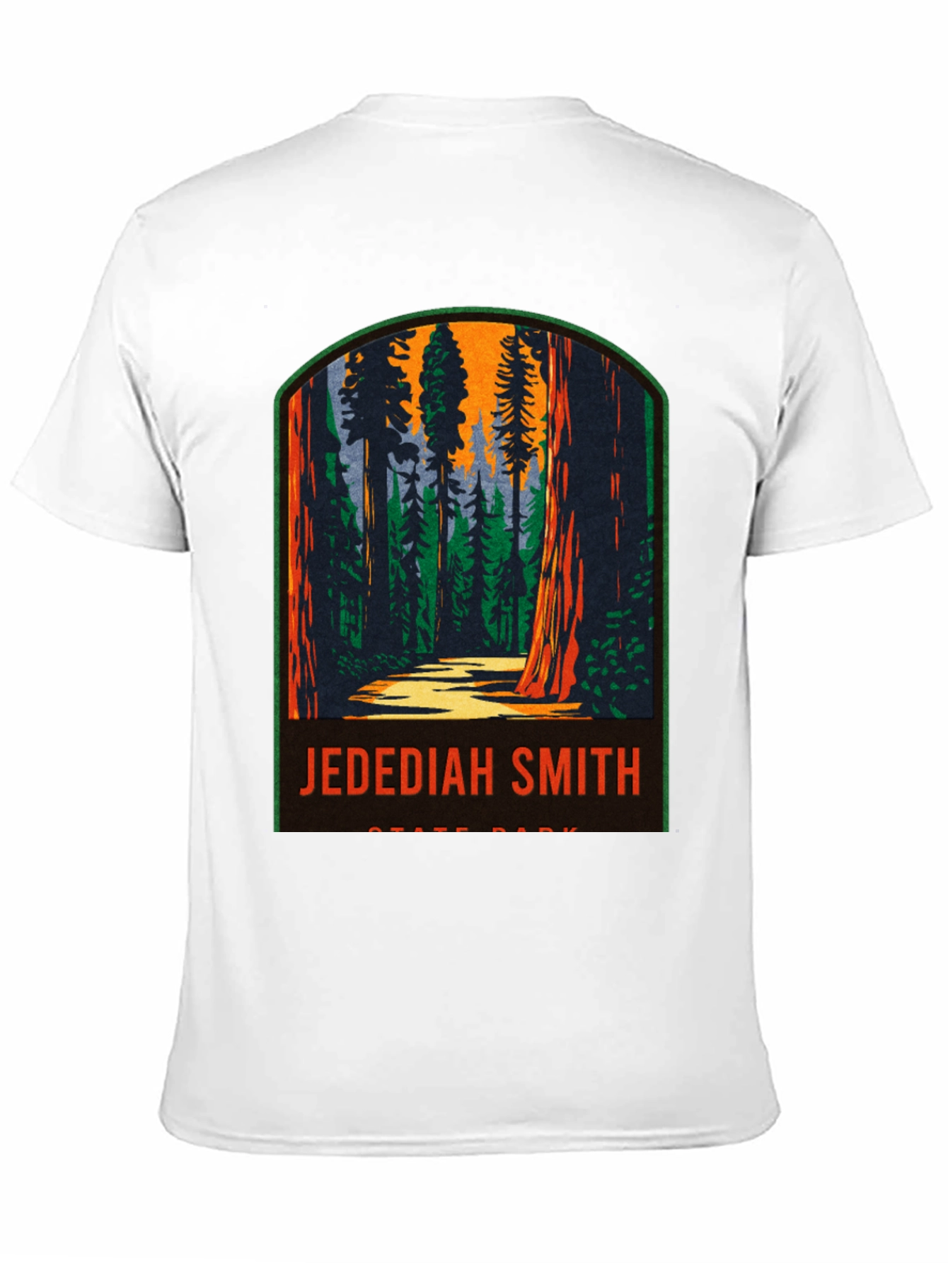 Black Jedediah Smith State Park T-Shirt view 11