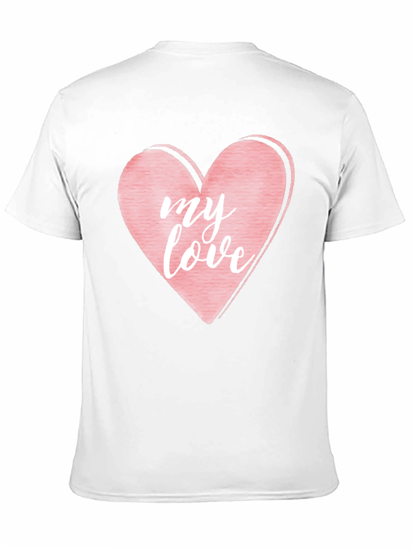 Black My Love Heart Graphic T-Shirt view 11