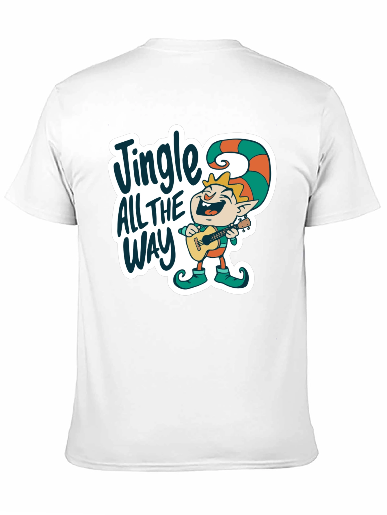 Black Jingle All The Way Elf T-Shirt view 11