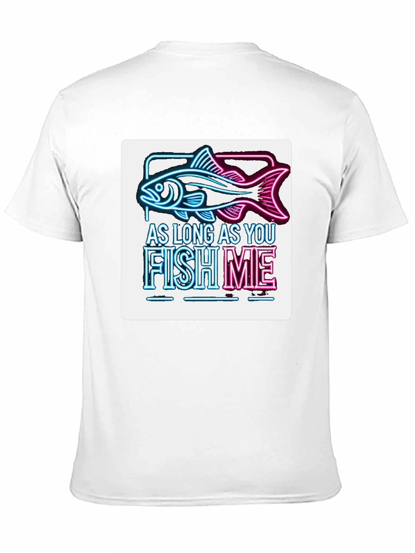 Black As Long As You Fish Me Black Tee view 11