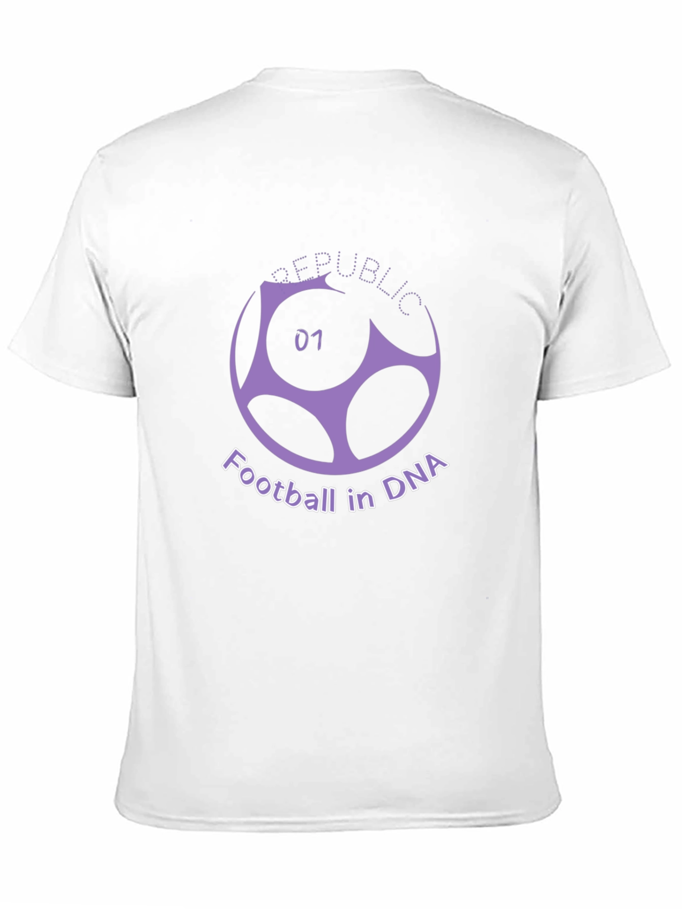 Black Republic Football in DNA Graphic Tee view 11