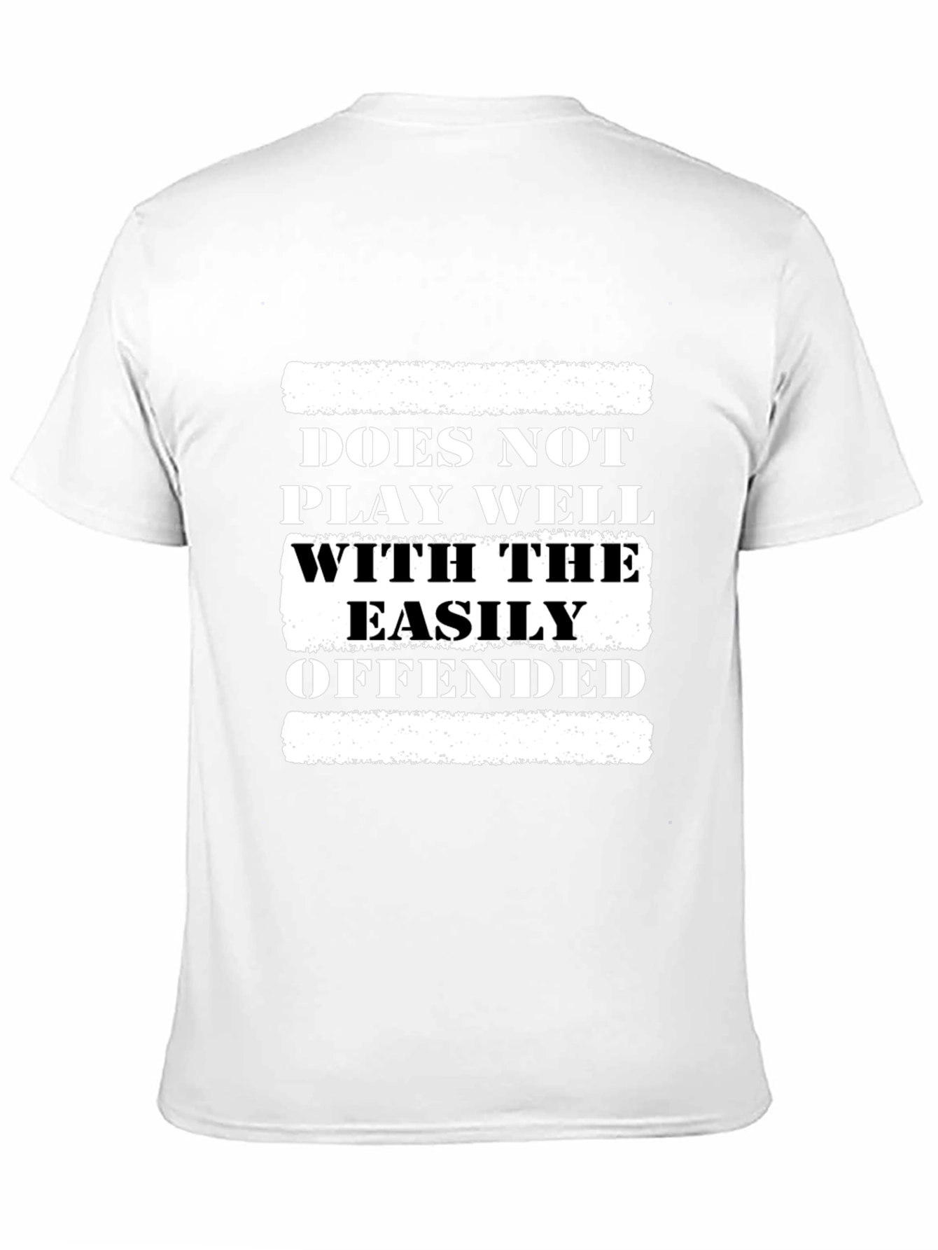 Black Offensive Humor Graphic Tee - Does Not Play Well view 11