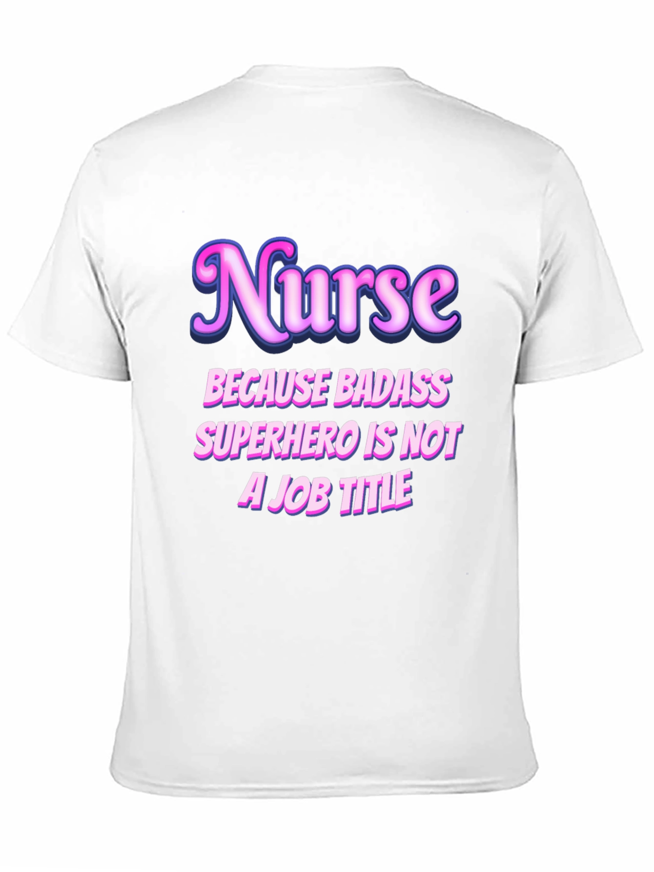 Black Nurse Badass Superhero Graphic T-Shirt view 11