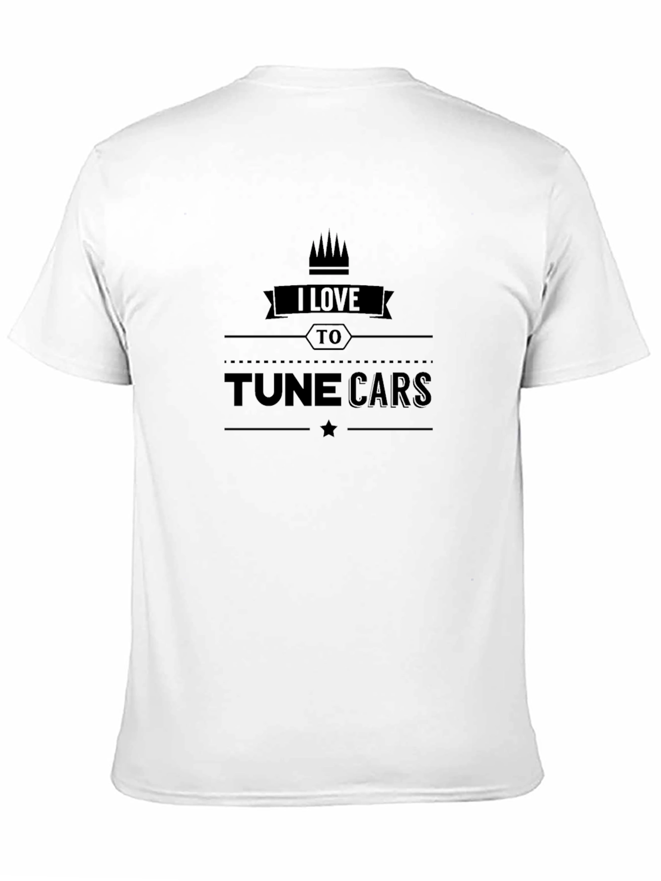 Black I Love To Tune Cars Black T-Shirt view 11