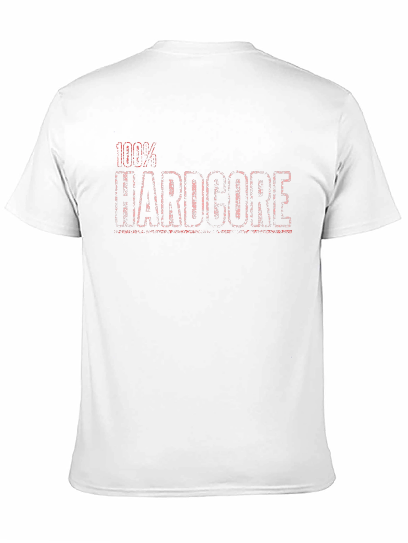 Black 100% Hardcore Graphic Print Black T-Shirt view 11