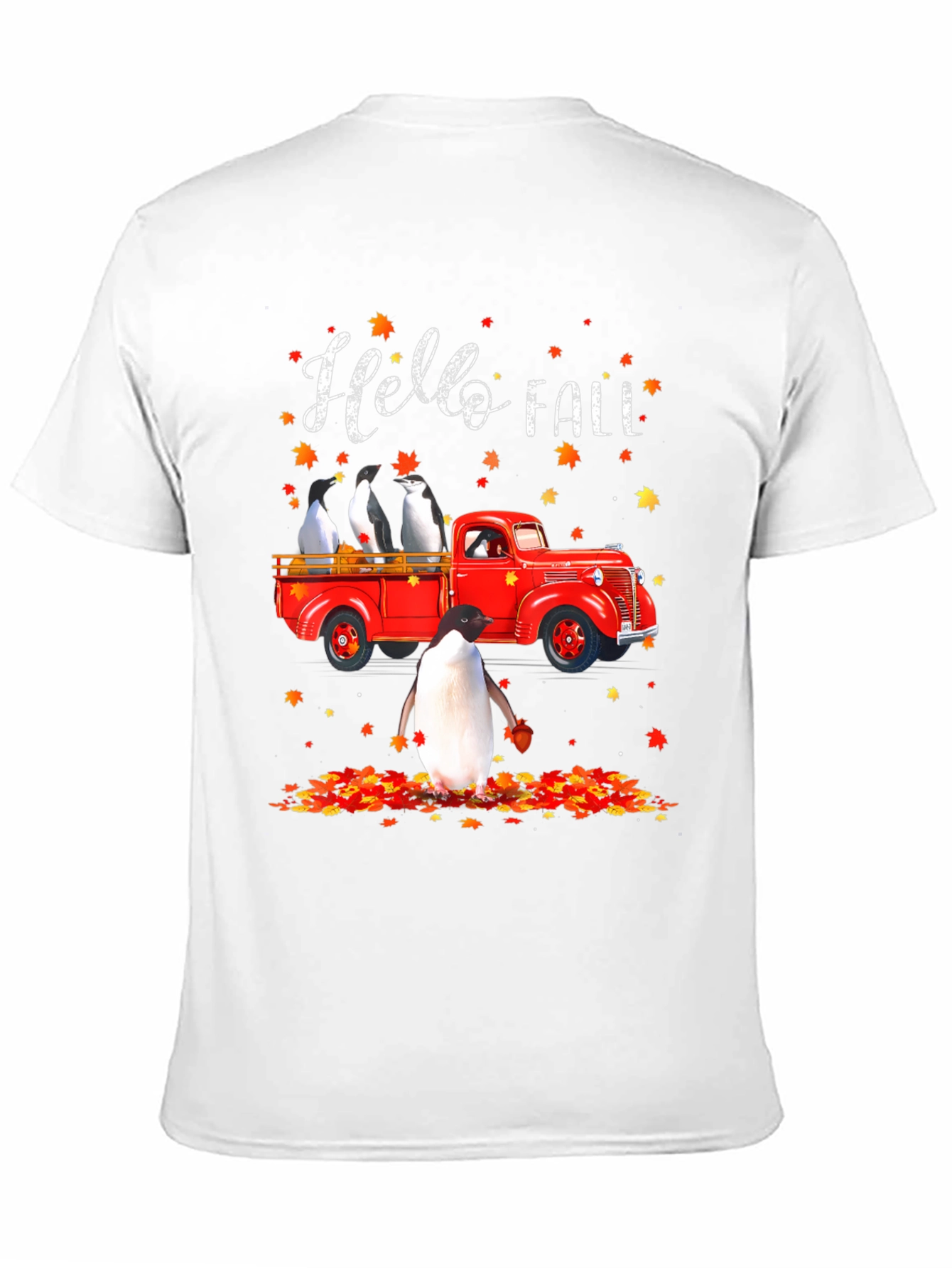Black Penguin Fall Truck T-Shirt view 11