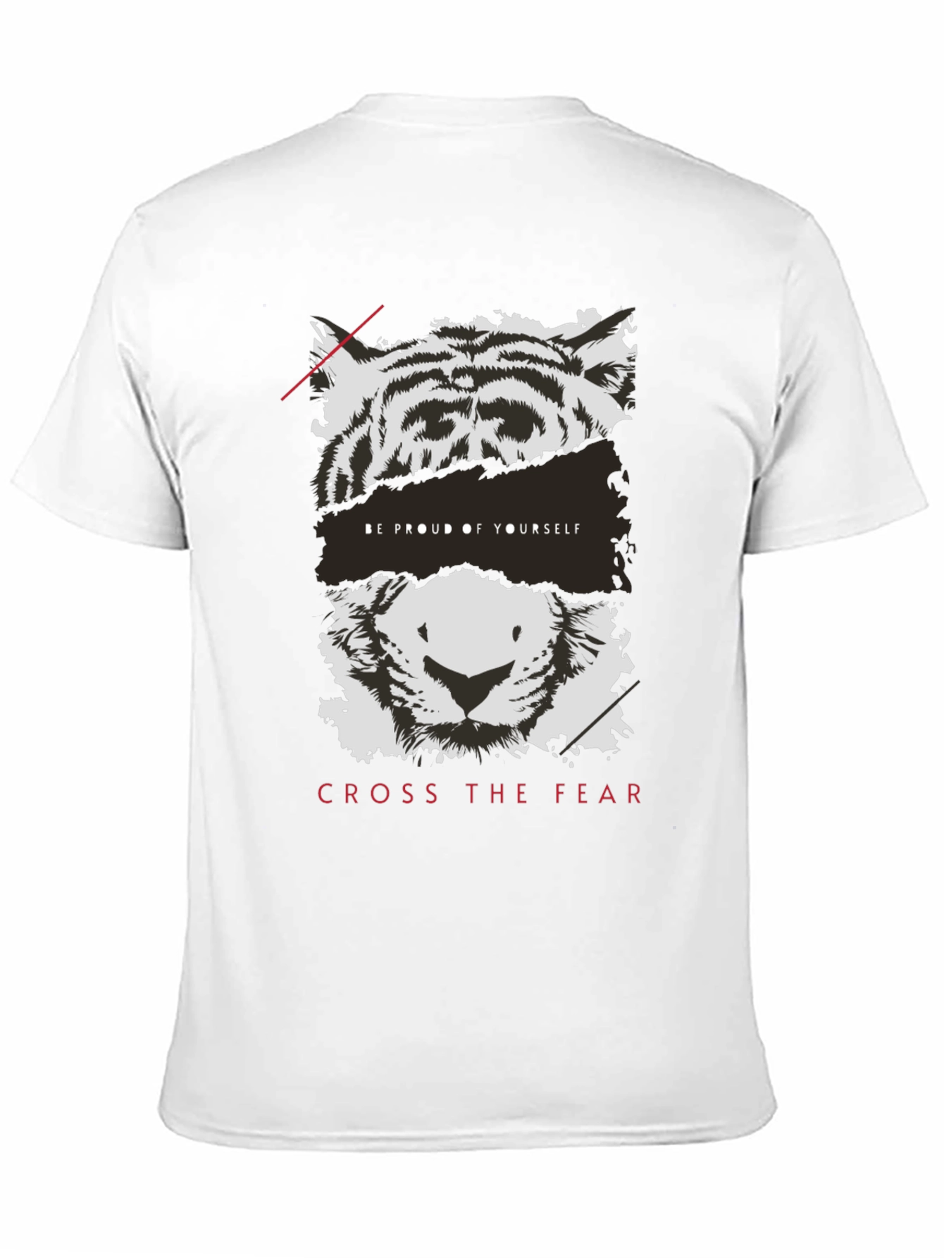 Black Tiger Graphic Tee - Be Proud, Cross Fear view 11